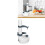 Electric Standing Peeler, Automatic Rotating Cutter, White, ABS, Battery-Operated 2