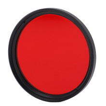 Full Red Optical Glass Camera Lens Filter 52mm for Nikon Cameras Photography