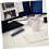 4 Pack Square Metal Pen Box with Protective Sponge Interior for Office and School Storage 4