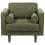 Beliani Armchair NURMO Fabric Dark Green 5