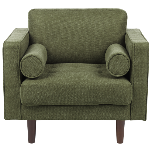 Beliani Armchair NURMO Fabric Dark Green 2