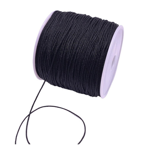 0.4mm Nylon Cord for Beading Bracelet Making, Chinese Knot Macrame Thread, 10m Flexible Durable Craft String