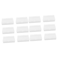 Transparent Game Card Storage Box 2 Pack Lightweight Organizer for Decks Crafts and Small Items