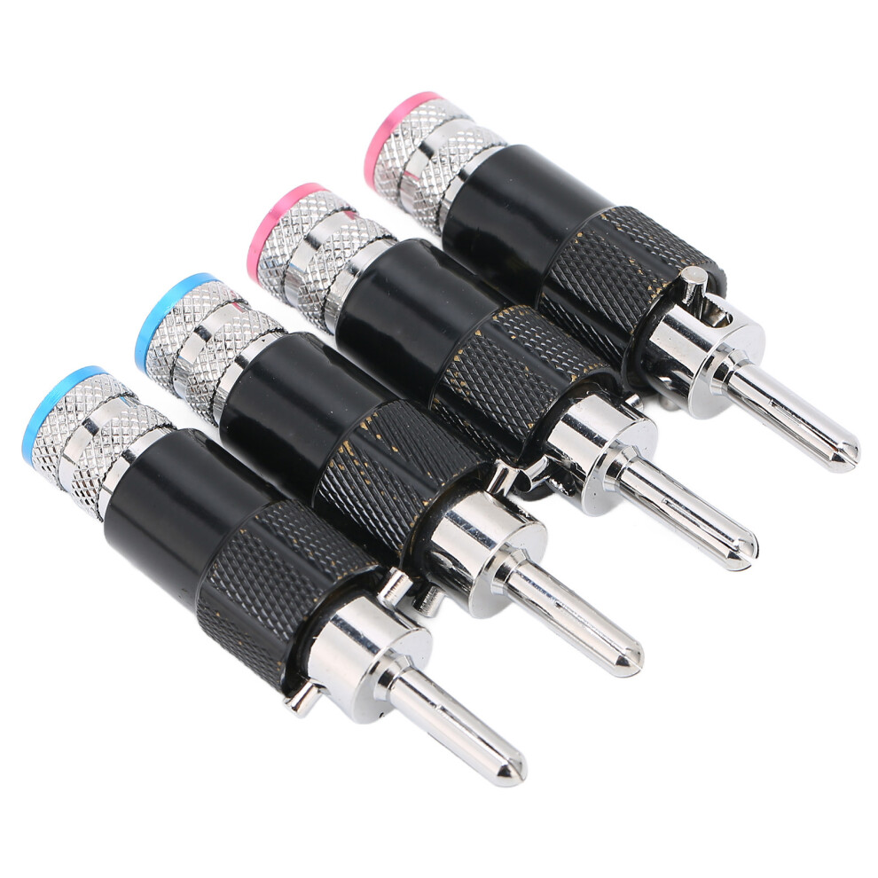 Hifi Banana Plugs For 10Mm Speaker Wire High-Quality Copper Connectors Au 7631390584691