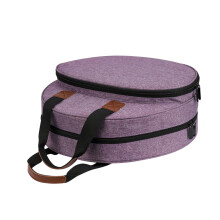 Embroidery Storage Bag with Large Capacity, Purple Cross Stitch Organizer for Sewing Projects