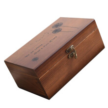 Retro Wooden Sewing Box Needlework Storage Organizer for Crafts and Travel