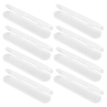 Makeup Organizer 8 Piece Clear Storage Box Set with PP Compartments for Accessories and Small Items