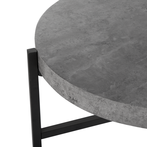 Beliani Coffee Table BONITA Grey Concrete Effect 2