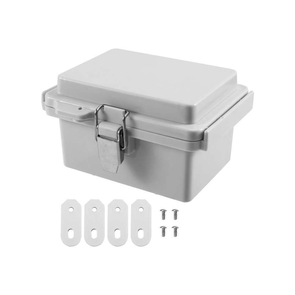 Outdoor Electrical Junction Box Abs Plastic & Hinged Cover Stainless Steel Ip67 Waterproof For Electrical Projects 4711524395775