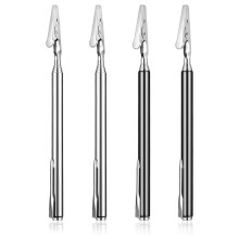 4Pieces Telescopic Alligator Clips Retractable,Telescopic Metal Wire Joint Clips Retractable Clips for Jewelry Fastening