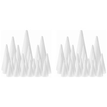 48Pack Foam Cones, Foam Tree Cones, Cones Shaped Foam for Arts, Crafts, Christmas Tree, School, DIY Project