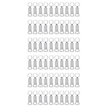 60 PièCes Sublimation Blanks Porte-CléS Ouvre-Bouteille en MéTal Porte-CléS Vierges Cadeau pour Votre Petit Ami, Mari, PèRe