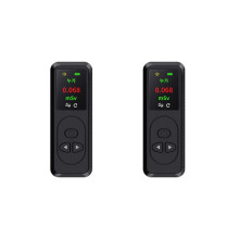 2X Geiger Counter Nuclear Radiation Detector Personal Dosimeter X Γ Β-Rays Detector Radioactive Tester Alarm-Black