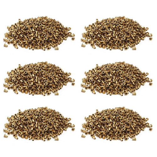 6000Pcs Copper Beekeeping Eyelets for Frames Bee Hive Equipments Copper Caps