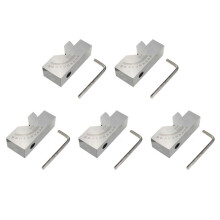 5pièces 75 X 25 X 36mm PréCision Angle RéGlable Bloc V Fraisage 0 Degré à 60 DegréS