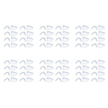 48 Pairs Safety Eye Glasses Side, Slip Clear Side Shield for Safety Glasses- Fits Most Eyeglasses(M-L)