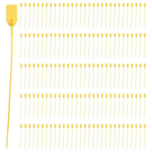 400 Plastic Tamper Seals, Numbered Zip Ties Tags,Disposable Self Locking Signage for Fire Extinguisher,Shipping,250mm E 1