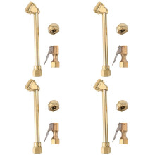 12 Pack Heavy Duty Brass Air Chuck Set, 1/4 Inch Brass Air Chuck for Tire Inflator Gauge Compressor Accessories