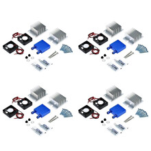 4 Set Klimaanlage Diy Kit Thermoelektrischer Peltierkühler Kühl System + Lüfter für Heim Werkzeug