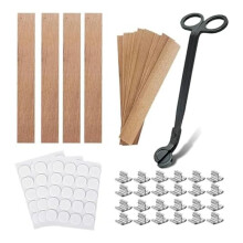 Houten Kaarsenlonten met Lonttrimmer, Snijkit voor Het Maken van Kaarsen