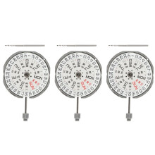 3X 3 Hands Date 3 Metal Quartz Watch Movement with 065-543 Stem Replacement Parts for Miyota GM02 GM00 Movement