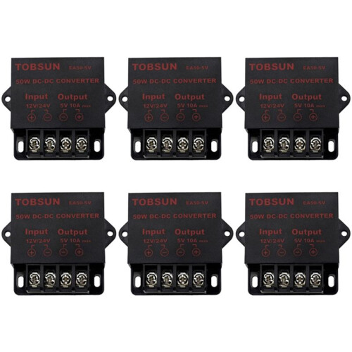 6X 24 /12V Bis 5V 10A 50W Auto LED Werbebildschirm Netzteil Stromrichter  Transformator 1