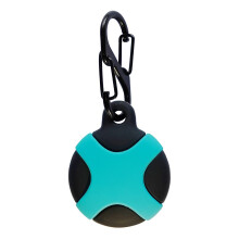 Shockproof Silicone Case for AirTag 2021 with Secure Keychain Holder, AntiLost Protective Cover for Keys and Bags, Black Blue