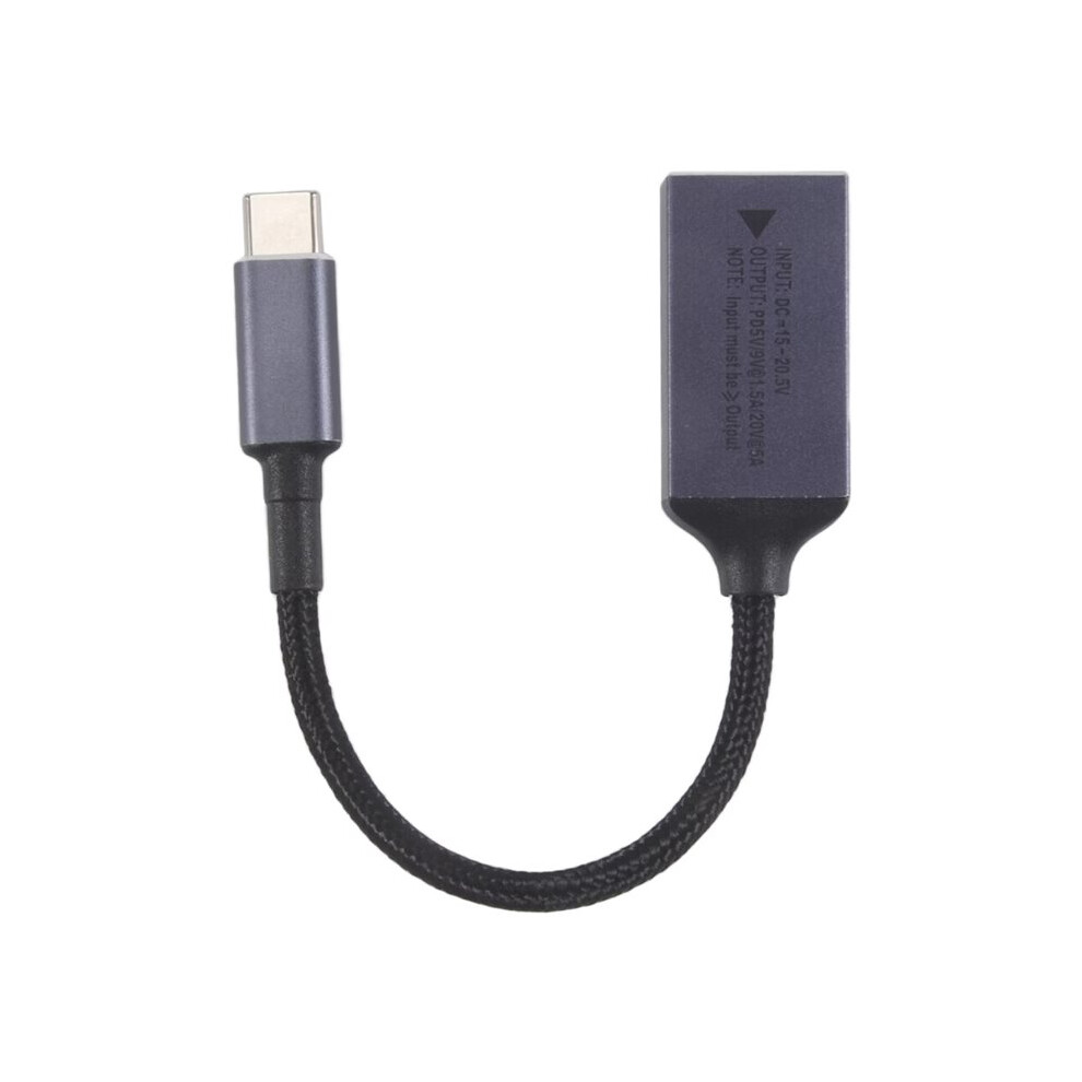Photos - Cable (video, audio, USB) PD100W for Square Jack to USB Type-C Converter Charging Cable Compatible with for Laptop Charger