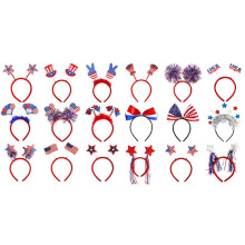 18PCS Independence Day Headwear Patriotic Boppers Headband Fourth 4Th Of July Party Accessories Favors Decorations
