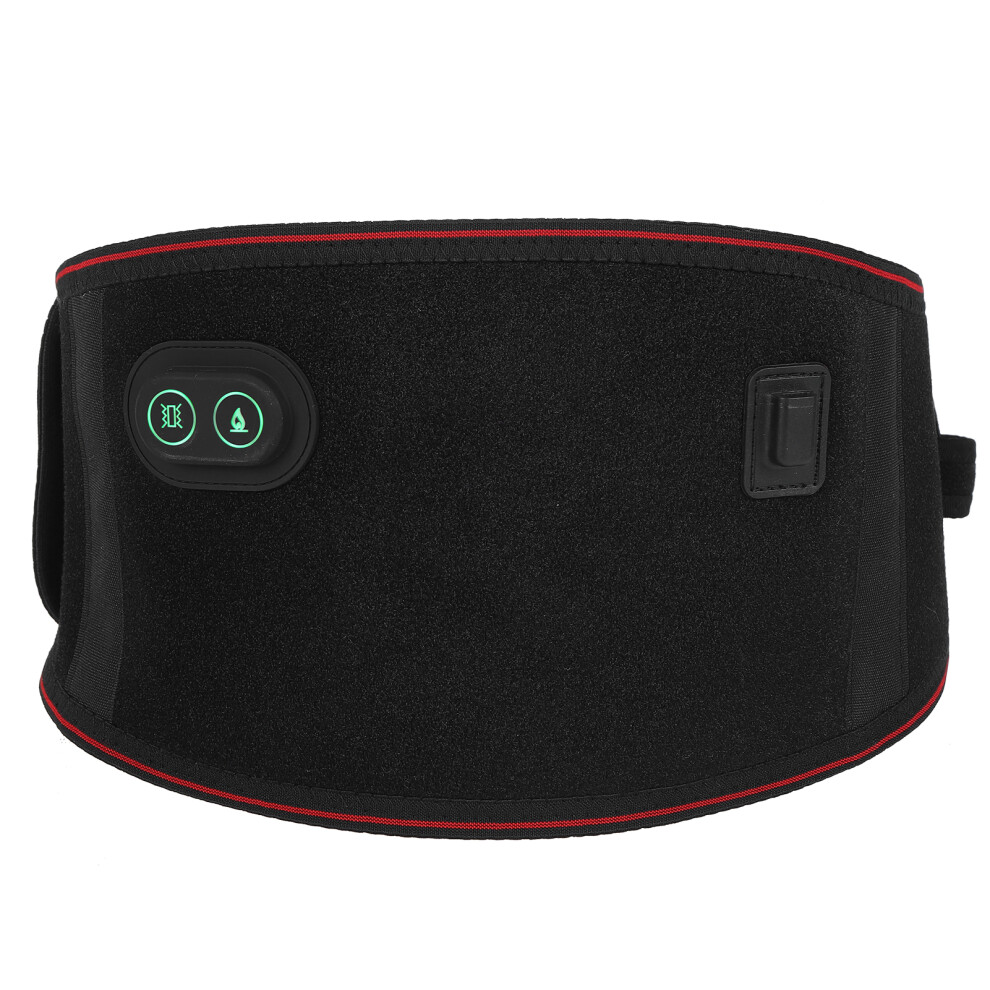 Heating Back Belt 3-Temp Vibration Massage Lumbar Pad 106x17cm