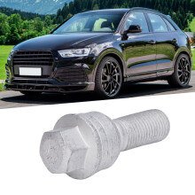 M14x1.5 Steel Wheel Lug Bolt Nut Stud for Q3 Q5 Silver