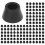200PCS Noir Chaise Lit Table Meubles Caoutchouc Jambe Embouts 16mm Dia 1