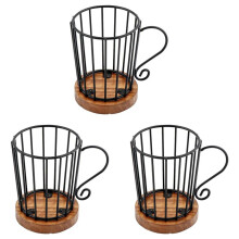 3X Coffee Pod Holder K Cup Organizer, K Cup Holders for Counter Coffee Pods Storage Organizer Coffee Decor