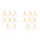 16 Set Basebollstativ Basebollhållare för Bollar Display Baseballträ Trä Display Stand Hållare Display Baseball 1
