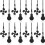 8X Ceiling Fan Pull Chain Fan Extension Chain Fan Chain Pulls Decorative 12 Inch Ceiling Fan Chain Extender Ornament C 1