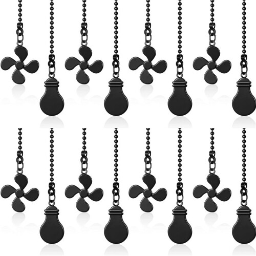 8X Ceiling Fan Pull Chain Fan Extension Chain Fan Chain Pulls Decorative 12 Inch Ceiling Fan Chain Extender Ornament C