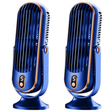 2X 720 Flippable Bladeless Tower Fan, Oscillating Silent Fan with 5 Modes, Efficient for Bedroom Office