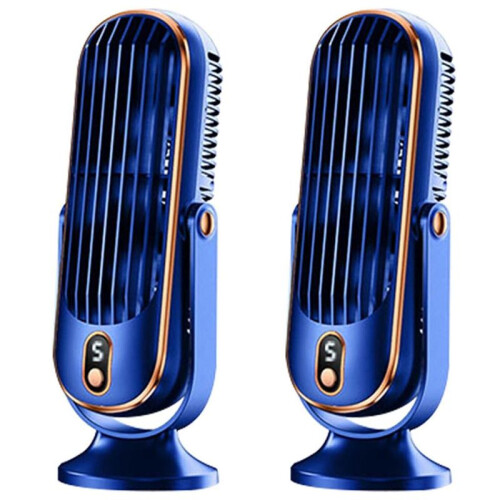 2X 720 Flippable Bladeless  Fan, Oscillating Silent Fan with 5 Modes,  Efficient for Bedroom Office