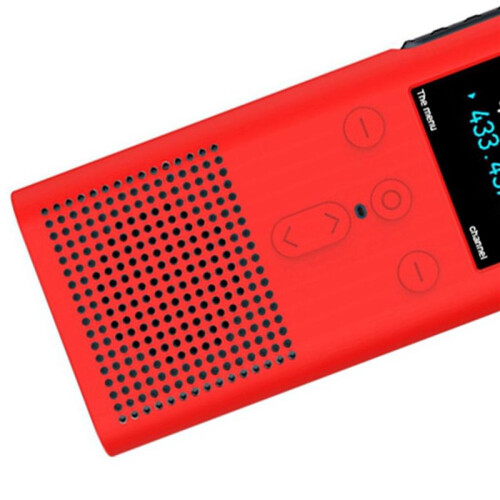 4X for  Walkie Talkie 2S Protective Case Silicone Cover Interphone Protective Shell Anti-Drop Accessories,Red 2