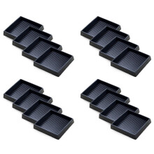 16Pcs Anti-Slip Furniture Pads- 2x2In Square Rubber Anti Skid Caster Cups, Leg Coasters-Couch, Chair, Bed Stoppers