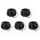 5X Black Cauldron Kettle Plastic Witch Kettle St Patricks Cauldron Wizard Witch Cauldron Decoration Candy Kettle Bucket 1