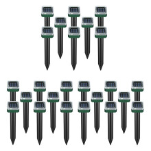 24 Pack Solar Powered Snake Repellent for Outdoors,Ultrasonic Snake Repellent,Solar Snake Repellent for Outdoors