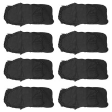 8X Office Chair Cover Elastic Siamese Office Chair Cover Swivel Chair Computer Armchair Protective Cover(Black)