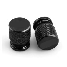 Motorcycle Tire Valve Caps Black Aluminum Stem Covers for BMW R1200GS R1250GS LC Adventure