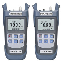 2X COMPTYCO AUA-G710B Optische Power Meter (OPM -70 -+10DBm) met Visuele Fault Locator Glasvezel Tester 10Km VFL 10MW