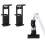 2-Piece White Adjustable Embroidery Hoop Stand for Handiwork, 3-in-1 Hoop/Tablet/Desktop Stand, 360 Rotatable 4
