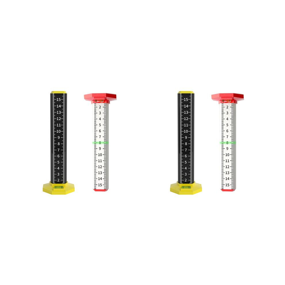 4Pcs Ceiling And Floor Tile Height Ruler, Measuring Ruler With Magnetic Base, Measuring Ruler, Suspended Ceiling 4713710891689