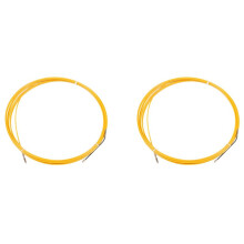 2Stück 10 M 3 mm FÜHrungs Vorrichtung Fiber Glas Elektro Kabel DrÜCken Abzieher Rohr Schlange Rodder Fisch Band Draht
