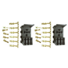 2X För Bil Rv Yacht Relay & 3 Fuse Base Kit - 4, 5 Pin & Flasher Reläer Ato Säkringshållare Socket Box