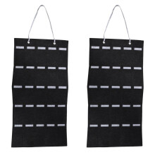 2X Glasses Organizer Sunglasses Storage Hanging Bag Sunglasses Eyeglasses Display Show Holder Wall Mount Holder L